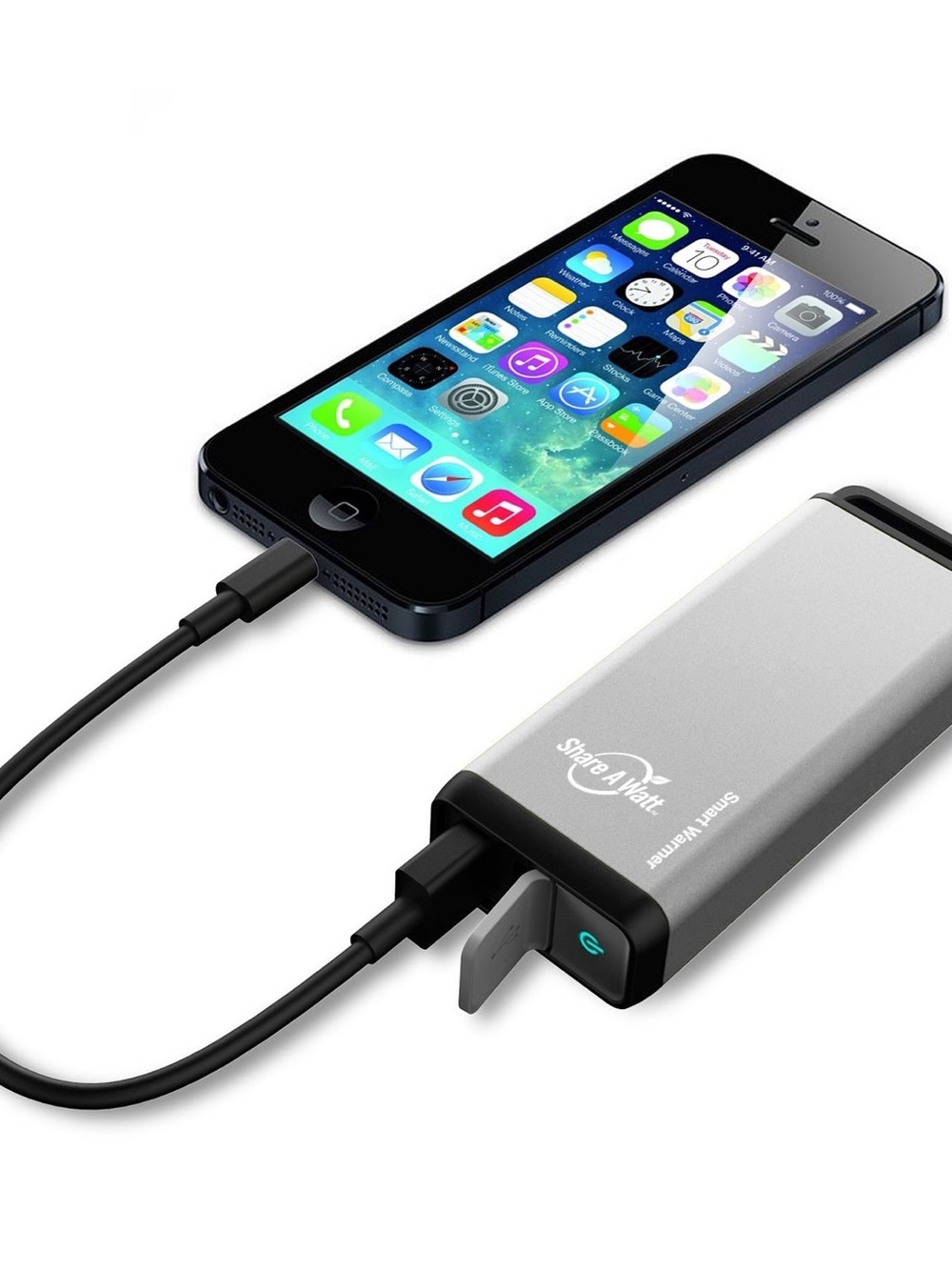 Smart Warmer 2000 Portable Hand Warmer & Charger - Silver - Picture 4 of 4